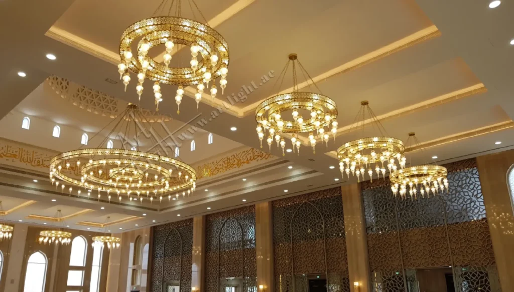 Brass Lanterns by Artlight in Hassan Abdulla Bulghuzooz Mosque – Dubai