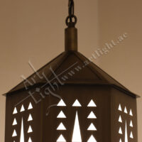 SYLA 471 - Art Light Brass Hanging Lantern