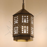 SYLA 471 - Art Light Brass Hanging Lantern
