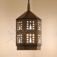 SYLA 471 - Art Light Brass Hanging Lantern